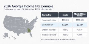 Georgia income tax rates and brackets.