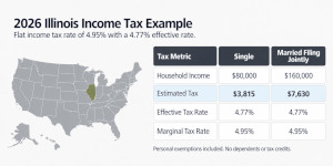 Illinois income tax rates and brackets.