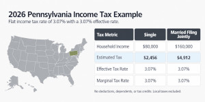 Pennsylvania income tax rates and brackets.