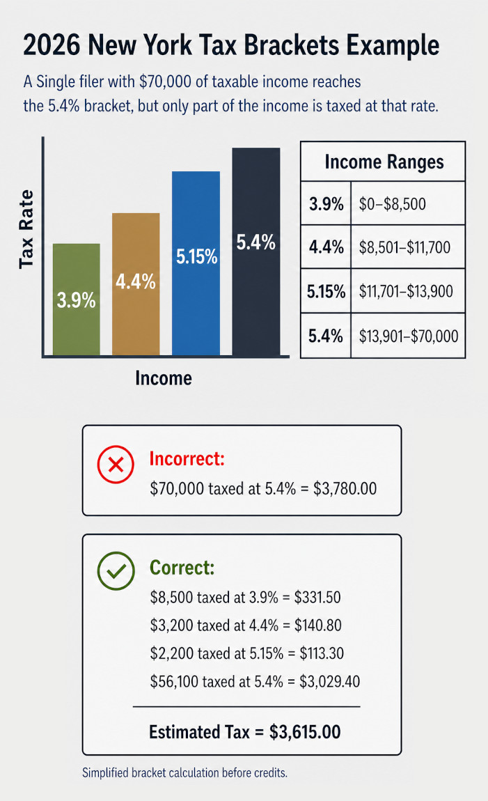 2026 New York Tax Brackets Example.
